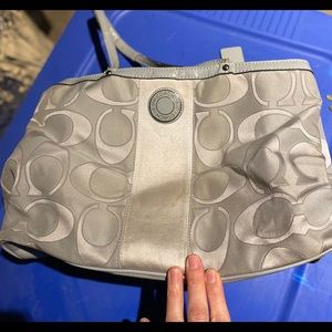 Light gray Coach bag